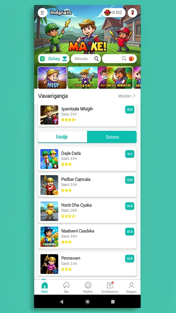 mpo08 - Screenshot menunjukkan karakter pilihan dalam game MPO08.